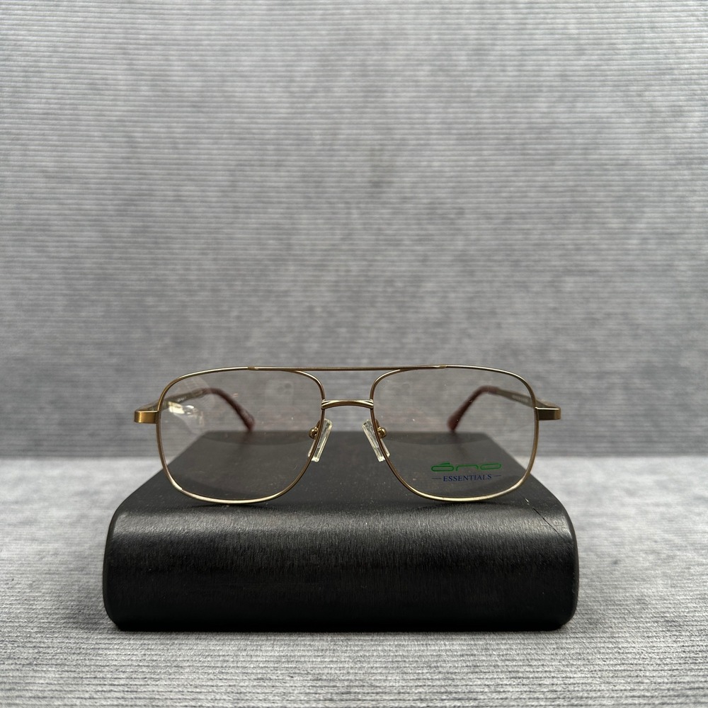 Vintage ONO Classic Gold Aviator y2k Eyeglass Frames AA2-1002 54-15-140 MCA